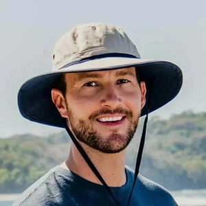 WallaRoo Explorer Sun Hat  UPF Khaki Size M/L